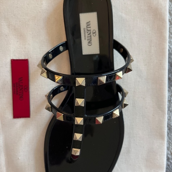 Valentino Rockstud Sandal Slides - Picture 2 of 3